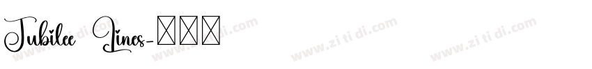 Jubilee Lines字体转换